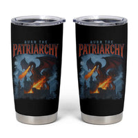Vintage 90s Feminism Dragon Tumbler Cup Burn the Patriarchy - Wonder Print Shop