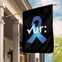 Colon Cancer Awareness Garden Flag Blue Ribbon Colonoscopy Colorectal