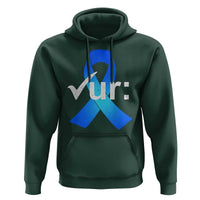 Colon Cancer Awareness Hoodie Blue Ribbon Colonoscopy Colorectal