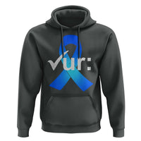 Colon Cancer Awareness Hoodie Blue Ribbon Colonoscopy Colorectal