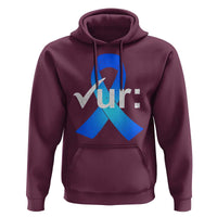 Colon Cancer Awareness Hoodie Blue Ribbon Colonoscopy Colorectal