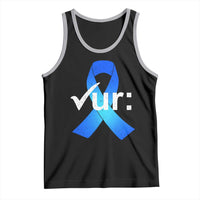 Colon Cancer Awareness Tank Top Blue Ribbon Colonoscopy Colorectal