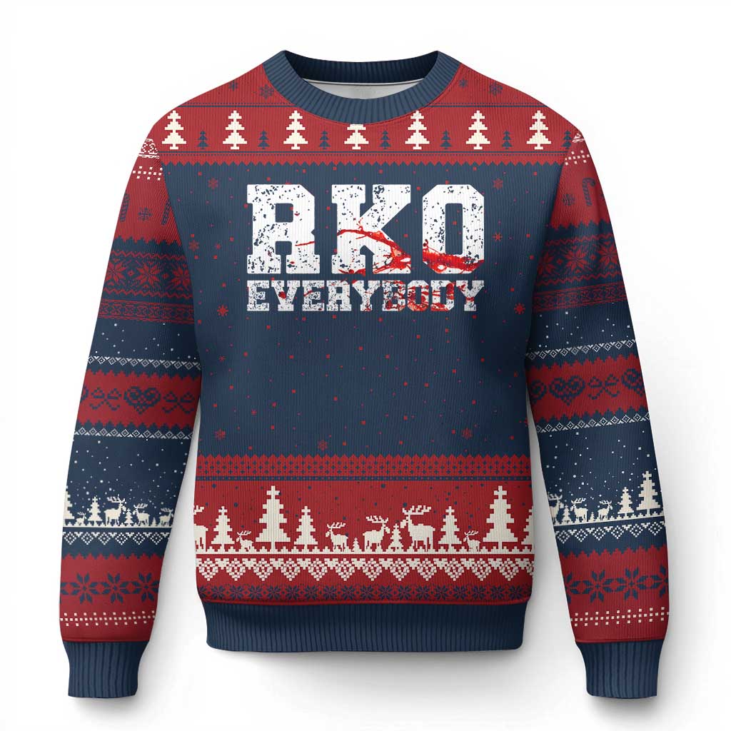 RKO Everybody Blood Ugly Christmas Sweater
