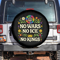 No Wars No ICE No Kings Spare Tire Cover Floral Resist Anti War Protest