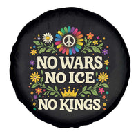 No Wars No ICE No Kings Spare Tire Cover Floral Resist Anti War Protest