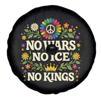 No Wars No ICE No Kings Spare Tire Cover Floral Resist Anti War Protest