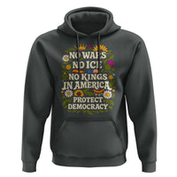 No Wars No ICE No Kings Hoodie Floral Resist No Kings In America Protest