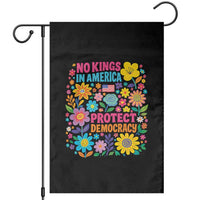 No Kings In America Protest Democraty Garden Flag Floral Resist