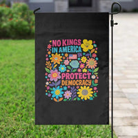 No Kings In America Protest Democraty Garden Flag Floral Resist