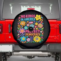 No Kings In America Protest Democraty Spare Tire Cover Floral Resist
