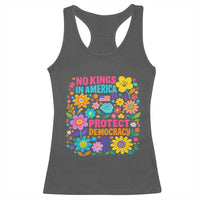 No Kings In America Protest Democraty Racerback Tank Top Floral Resist