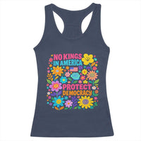 No Kings In America Protest Democraty Racerback Tank Top Floral Resist