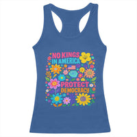 No Kings In America Protest Democraty Racerback Tank Top Floral Resist