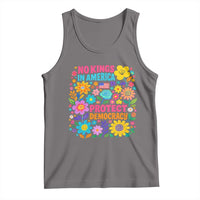 No Kings In America Protest Democraty Tank Top Floral Resist