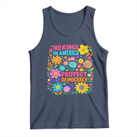 No Kings In America Protest Democraty Tank Top Floral Resist