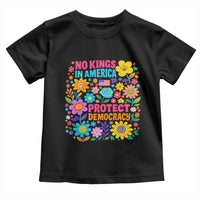 No Kings In America Protest Democraty Toddler T Shirt Floral Resist