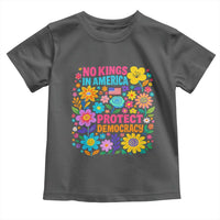 No Kings In America Protest Democraty Toddler T Shirt Floral Resist