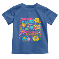 No Kings In America Protest Democraty Toddler T Shirt Floral Resist