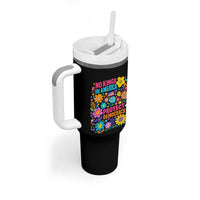 No Kings In America Protest Democraty Tumbler With Handle Floral Resist