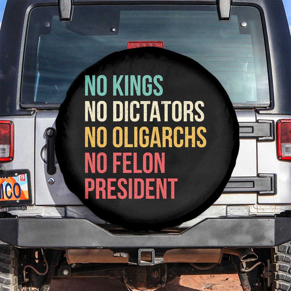 No Kings Spare Tire Cover Retro Resistance