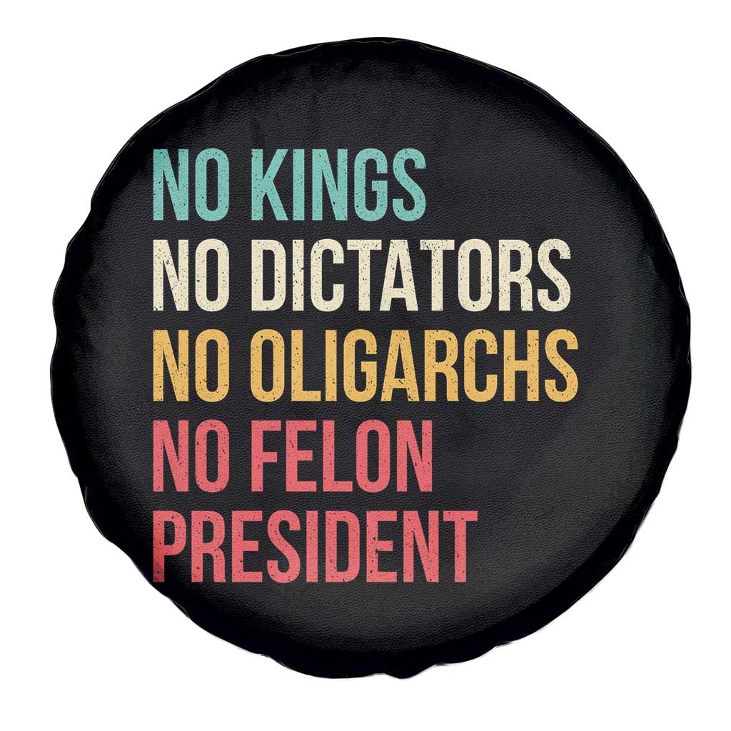 No Kings Spare Tire Cover Retro Resistance