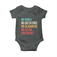 No Kings Baby Onesie Retro Resistance