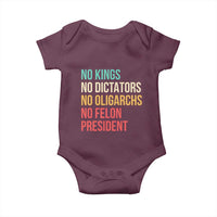 No Kings Baby Onesie Retro Resistance