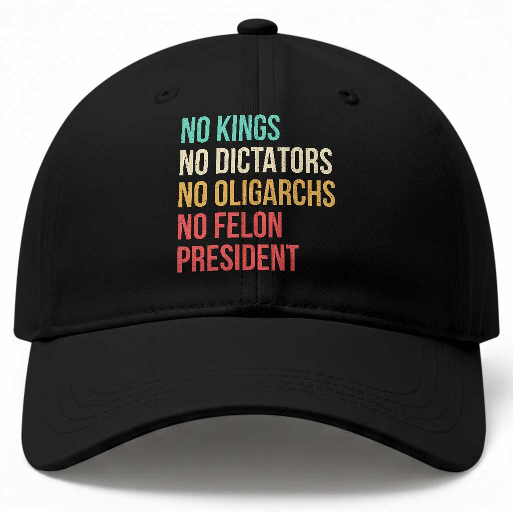 No Kings Baseball Cap Retro Resistance