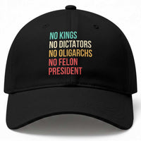 No Kings Baseball Cap Retro Resistance