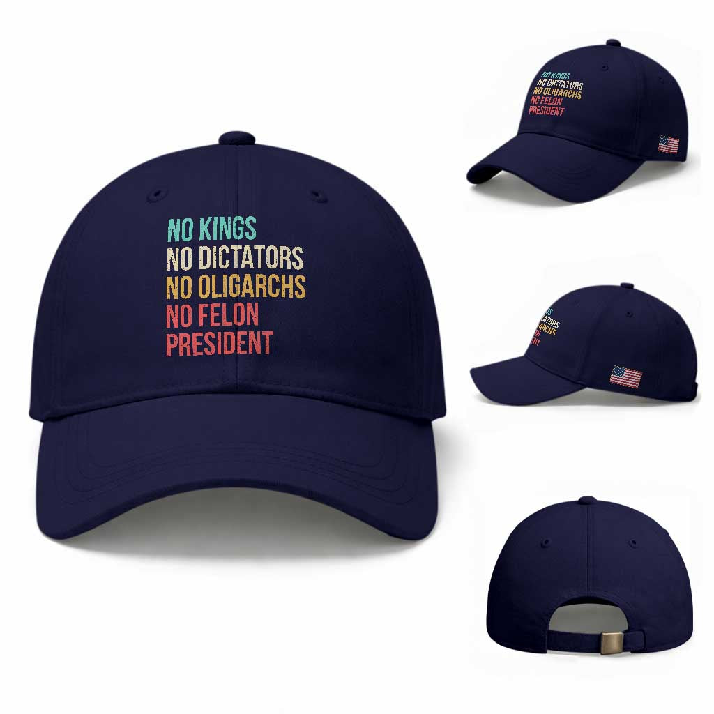 No Kings Baseball Cap Retro Resistance