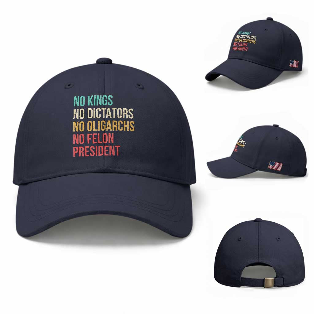 No Kings Baseball Cap Retro Resistance