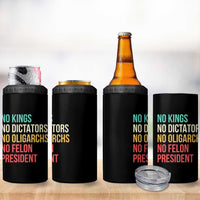 No Kings 4 in 1 Can Cooler Tumbler Retro Resistance