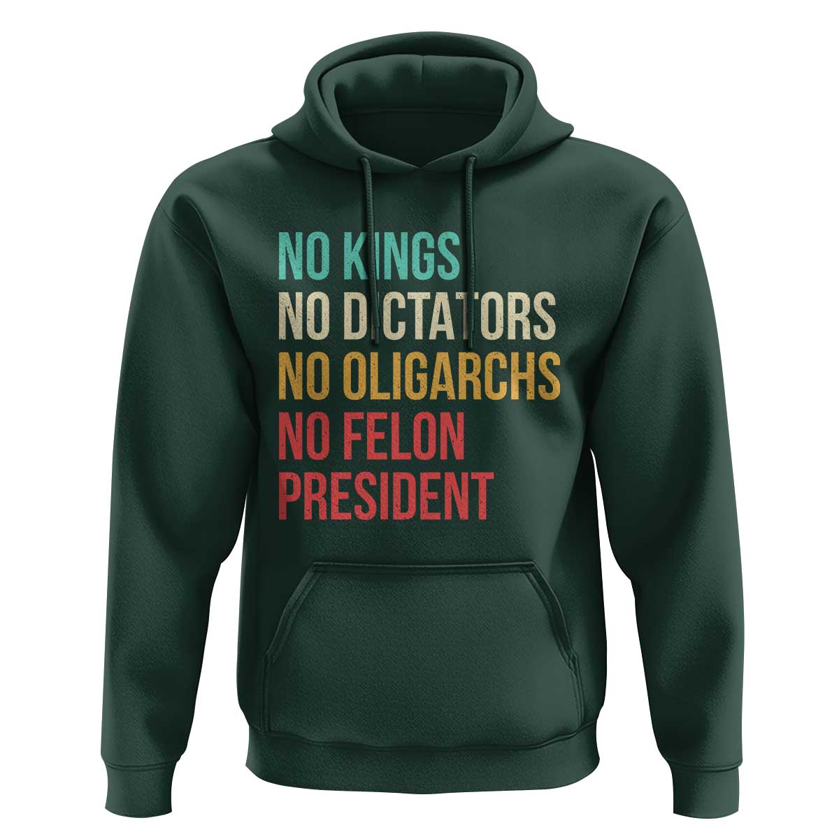 No Kings Hoodie Retro Resistance