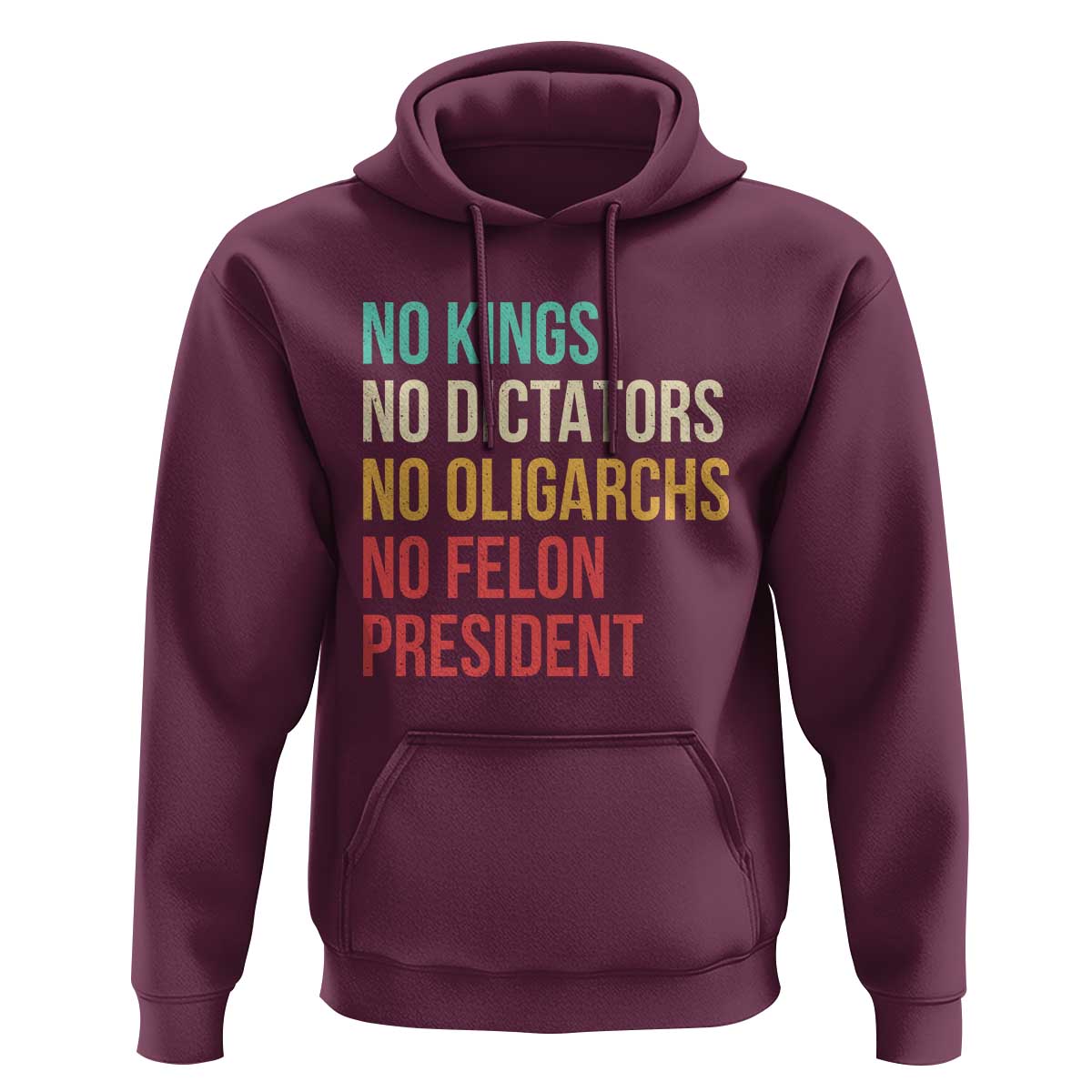 No Kings Hoodie Retro Resistance