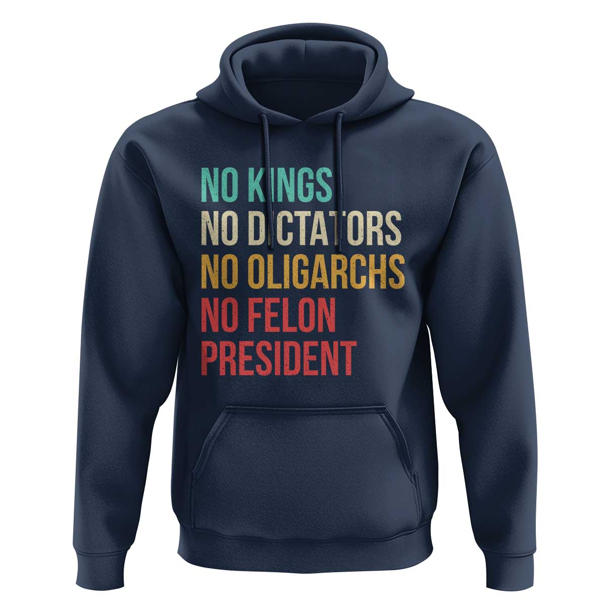 No Kings Hoodie Retro Resistance