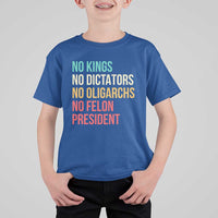 No Kings T Shirt For Kid Retro Resistance