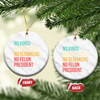 No Kings Ceramic Ornament Retro Resistance
