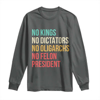No Kings Long Sleeve Shirt Retro Resistance