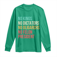 No Kings Long Sleeve Shirt Retro Resistance