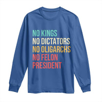 No Kings Long Sleeve Shirt Retro Resistance