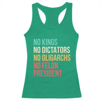 No Kings Racerback Tank Top Retro Resistance