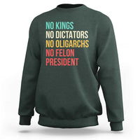 No Kings Sweatshirt Retro Resistance