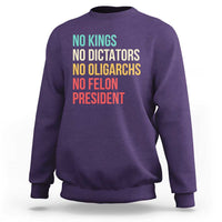 No Kings Sweatshirt Retro Resistance