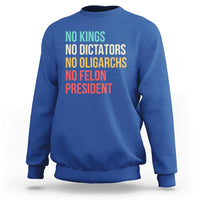 No Kings Sweatshirt Retro Resistance
