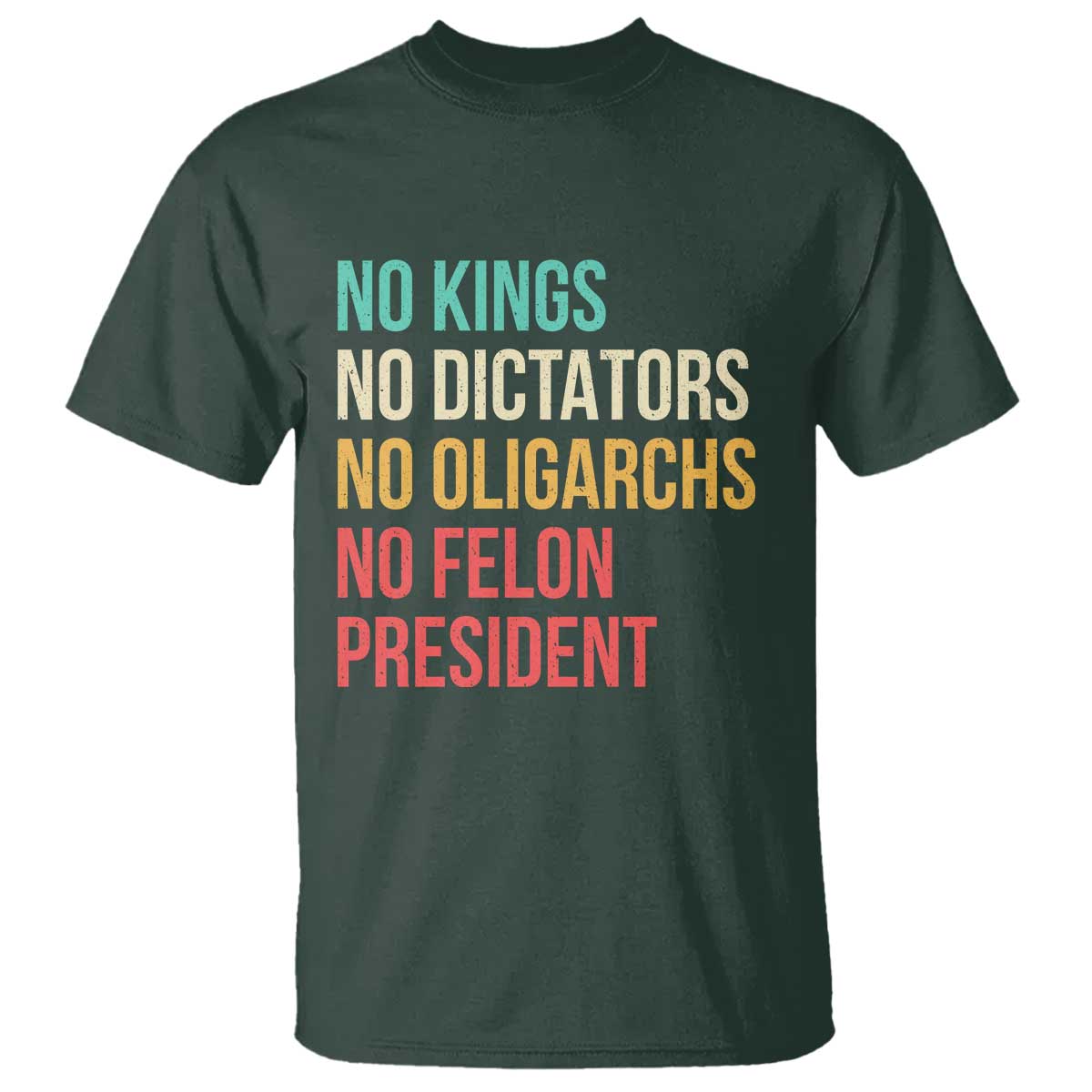No Kings T Shirt Retro Resistance