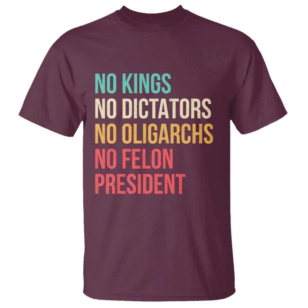 No Kings T Shirt Retro Resistance