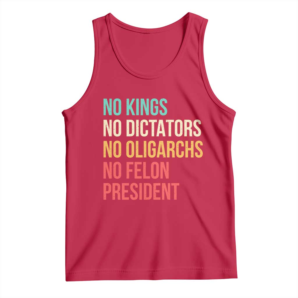 No Kings Tank Top Retro Resistance