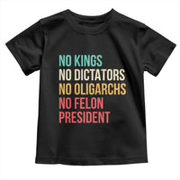 No Kings Toddler T Shirt Retro Resistance
