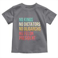 No Kings Toddler T Shirt Retro Resistance
