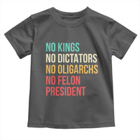 No Kings Toddler T Shirt Retro Resistance